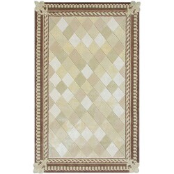 Diamond Fleur Wool Rug (5.3' x 8.3')