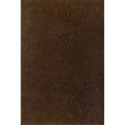 Mykonos Brown Hand Made Wool Rug (5'3 x 7'7)