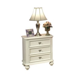 Athena White Finish Nightstand 