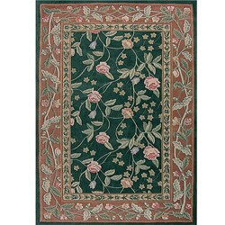 Florence Cranberry Wool Rug (5'3 x 8'3)