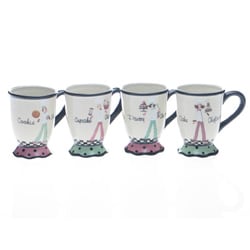 Certified International Chefanista 16-ounce Mug (Set of 4)