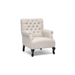 Joussard Beige Linen Club Chair 