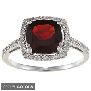 Viducci 10k Gold Gemstone and 1/5ct TDW Diamond Ring (G-H, I1-I2)