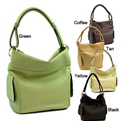 Dasein Tall Faux Leather Hobo Bag