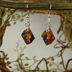 Jewelry by Dawn Sterling Silver Earrings With Copper Cosmic