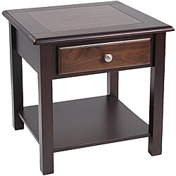 Nassau Walnut Espresso End Table