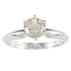 14k Gold 1ct TDW Certified Diamond Solitaire Engagement Ring (I-J, SI2-SI3)
