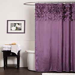 Lush Decor Lillian Purple Shower Curtain