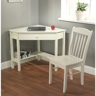 Now Sale Simple Living Savannah Antique White 2-piece Corner Study Set