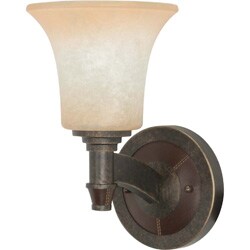 Viceroy 1-light Golden Umber With Burnt Sienna Glass Energy Star Vanity