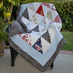 Harbor Sky Quilted Throw