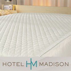 Hotel Madison Plush Comfort Quilted Featherbed or Fiberbed Cover