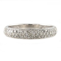 Sterling Silver 1/2ct TDW Diamond Band Ring