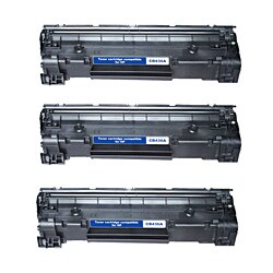 HP CB435A Compatible Black Toner Cartridges (Pack of 3)