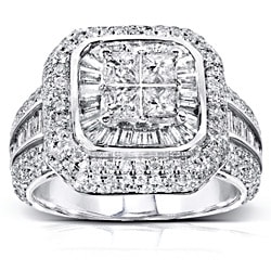 14k White Gold 2ct TDW Diamond Engagement Ring