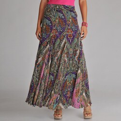 Chelsea & Theodore Women's Paisley Maxi Skirt