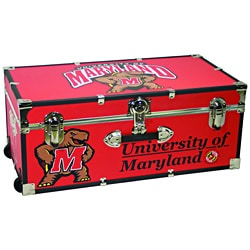University of Maryland 30-inch Wheeled Foot Locker Trunk
