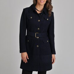 Vince Camuto Women's Navy Wool-blend Coat