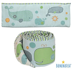 BananaFish Migi Whale Crib Bumper