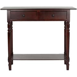 Safavieh Cape Cod Dark Cherry 2-drawer Console Table