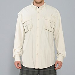 10,000 Feet Above Sea Level Men's Stone Long Sleeve Nyltac Fishing Shirt