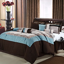 Mustang Brown 12-piece Bed In a Bag with Sheet Set