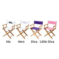 Personalized Canvas Natural Frame Directors Chair
