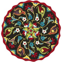 Hand Tufted Lucinda Brown Wool Rug (3'0 x 3'0)