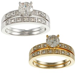 14k Gold 1ct TDW Round Diamond Bridal Ring Set (H-I, I1-I2)
