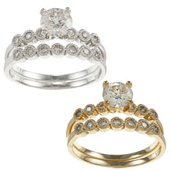 14k Gold 1ct TDW Round Diamond Bridal Ring Set (H-I, I1-I2)