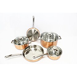 Gourmet Chef Copper Pro 8-piece Cookware Set