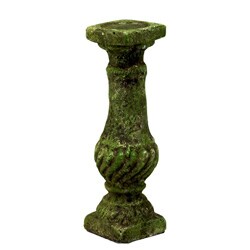 Moss Finish Stoneware Candleholder