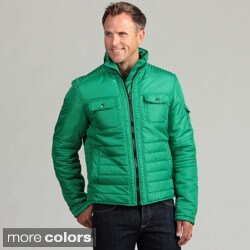 Pop Icon Men's Quilted Hidden Hood Jacket