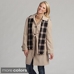 London Fog Women's Belted Raincoat