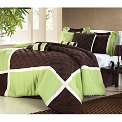 Quincy Green 12-piece Bed in a Bag with Sheet Set