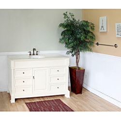 Bellaterra Home Cream White 60-inch Vanity