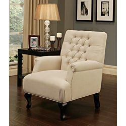 Abbyson Living Tivoli Tufted Fabric Armchair
