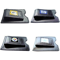 NFL Leather Money Clip Card Holder