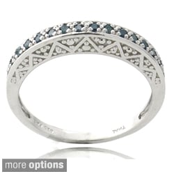 DB Designs Sterling Silver 1/6ct TDW Diamond Eternity Ring