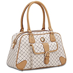 Rioni Signature Canvas and Leather Satchel Organizer