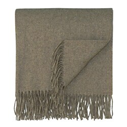 Bocasa Brown Woven Cashmere Blanket