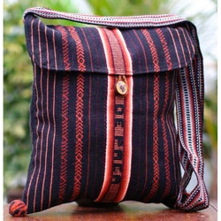 Handcrafted Acrylic 'Inca Paths' Small Shoulder Bag (Peru)