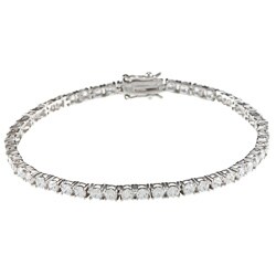 Sunstone 925 Sterling Silver Tennis Bracelet Made with SWAROVSKI ZIRCONIA