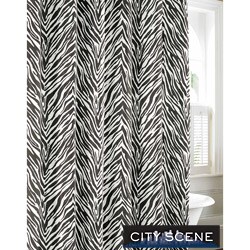 CIty Scene Safari Cotton Shower Curtain
