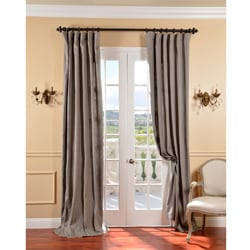 Grey Belgium Yarn Linen Curtain Panel