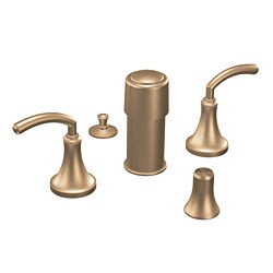 Moen Brushed Bronze Two-Handle Bidet Faucet