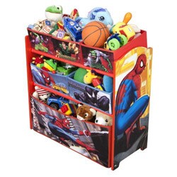 Delta Spiderman Multi-Bin Toy Organizer