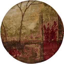 Hand-tufted Monet Autumn Multi Rug (8'0 x 8'0)