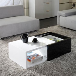Matrix 'Karla' High-gloss Hide-away Storage Coffee Table
