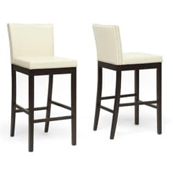 Baxton Studio Graymoor Cream Modern Bar Stool (Set of 2)